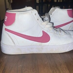 Nike pink and white blazers